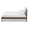 Baxton Studio Leyton Light Grey and Brown Finish Wood Queen Size Platform Bed 135-7379 - alternate 5